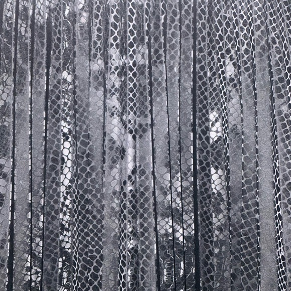 AllSaint Phia Snakeprint Pleated Skirt Size 2 - Picture 3 of 3